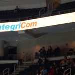 Integricom on the banner at the Gladiators game