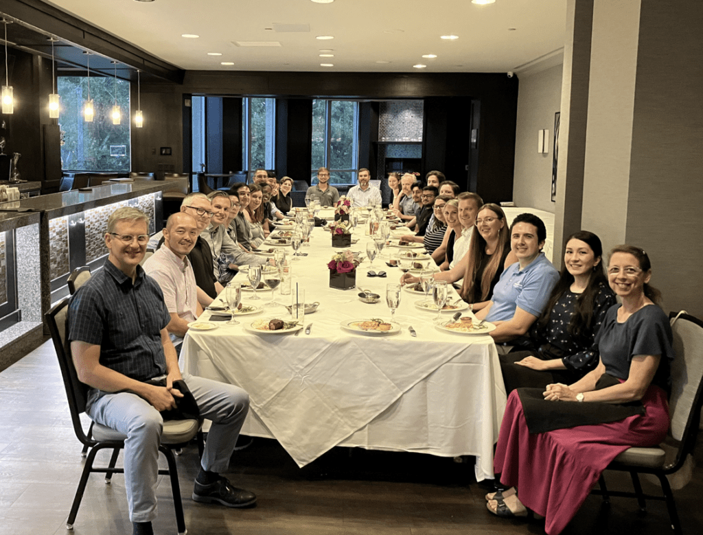 IntegriCom Team Having Dinner Together  