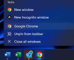 Screenshot showing how to open an incognito window or private window