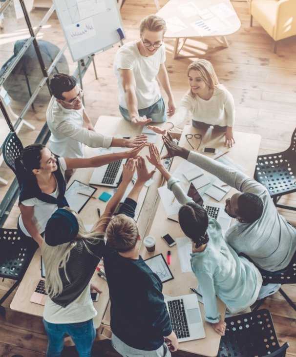 Business Team Celebrating Success Together