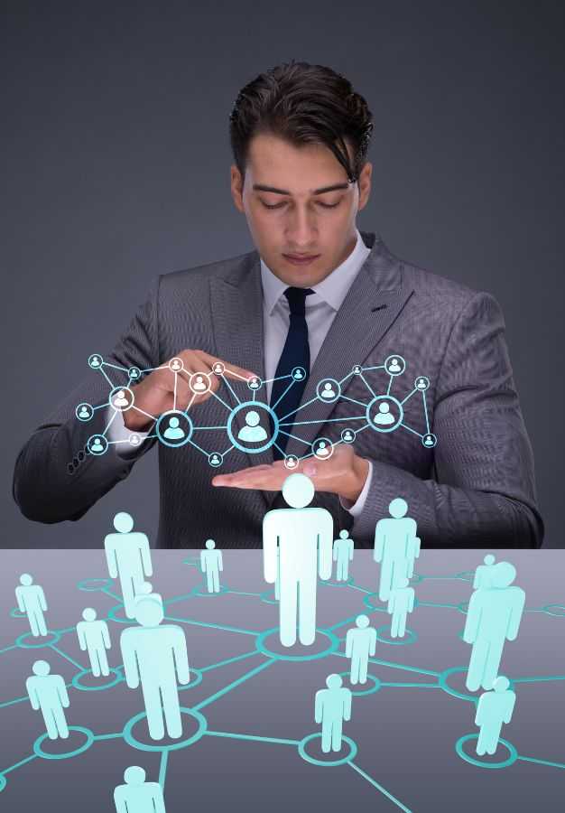 Businessman Social Networks Concept
