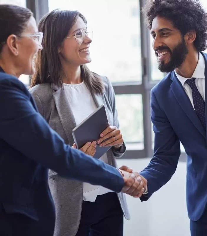 Two Businesspeople Shaking Hands