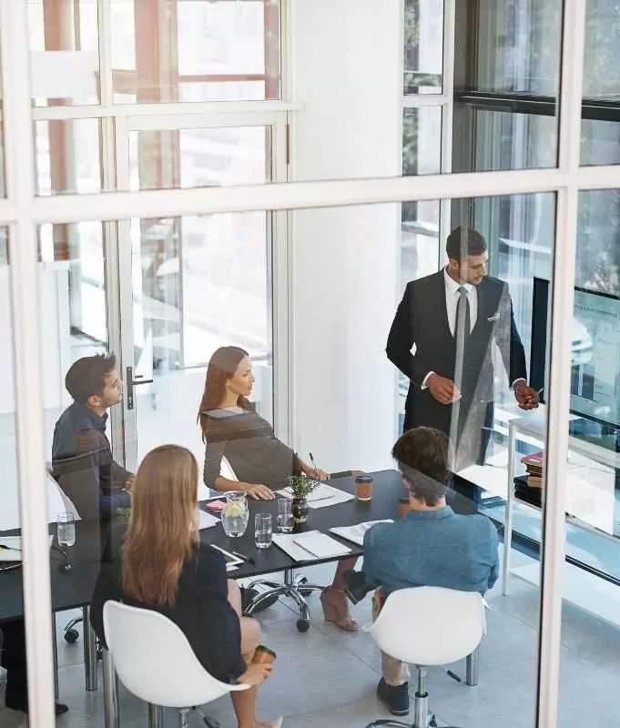 IT Expert Presenting Project To Team<br />
