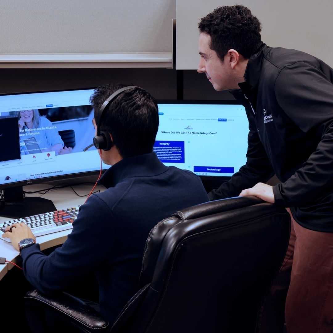 Business team working on project