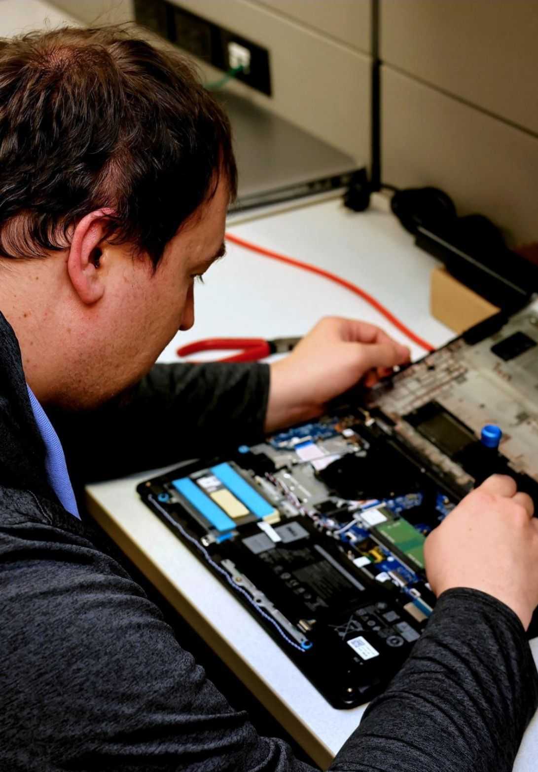 IT Technician Repairing Computer Hardware